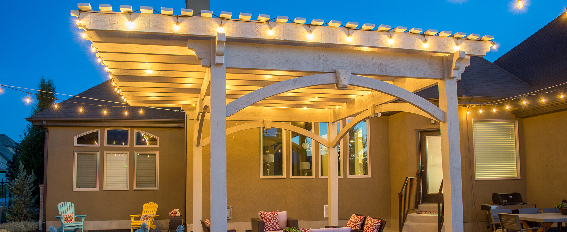 Timber pergola